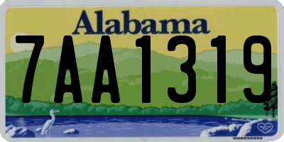 AL license plate 7AA1319