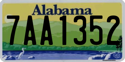 AL license plate 7AA1352