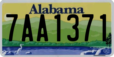 AL license plate 7AA1371