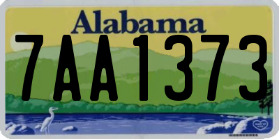 AL license plate 7AA1373