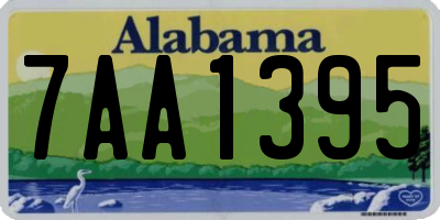AL license plate 7AA1395