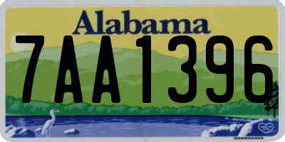AL license plate 7AA1396