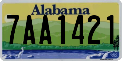 AL license plate 7AA1421