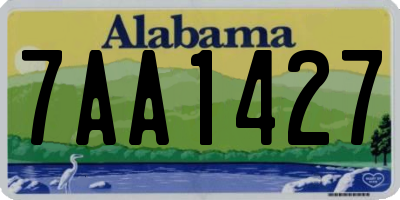 AL license plate 7AA1427