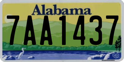 AL license plate 7AA1437
