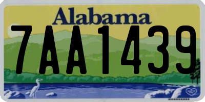 AL license plate 7AA1439