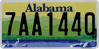 AL license plate 7AA1440