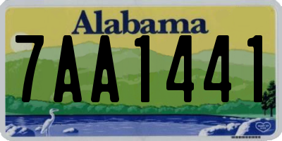 AL license plate 7AA1441