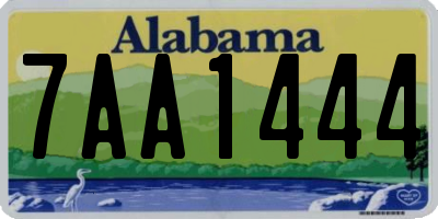 AL license plate 7AA1444