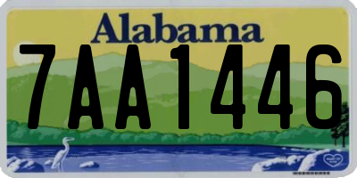 AL license plate 7AA1446