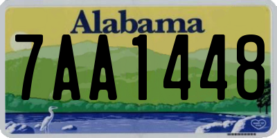 AL license plate 7AA1448