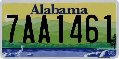 AL license plate 7AA1461