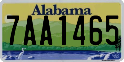 AL license plate 7AA1465
