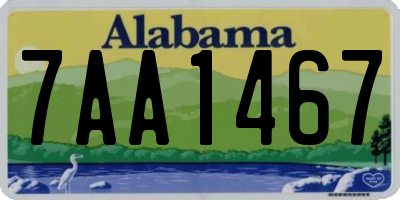 AL license plate 7AA1467