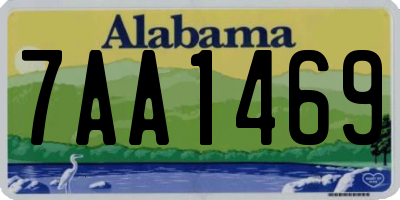 AL license plate 7AA1469