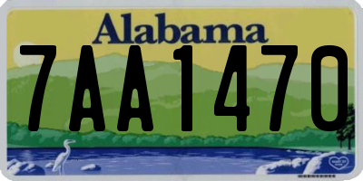 AL license plate 7AA1470