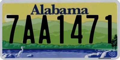 AL license plate 7AA1471
