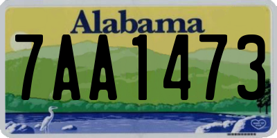 AL license plate 7AA1473