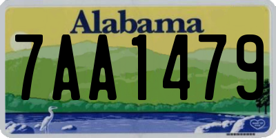 AL license plate 7AA1479
