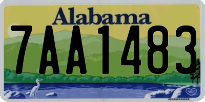 AL license plate 7AA1483