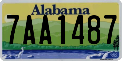 AL license plate 7AA1487