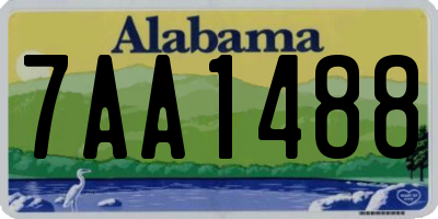 AL license plate 7AA1488