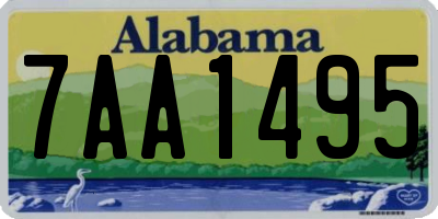 AL license plate 7AA1495