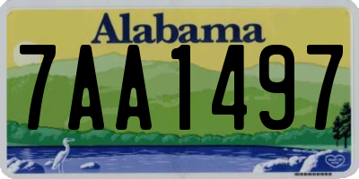 AL license plate 7AA1497