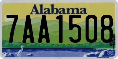 AL license plate 7AA1508