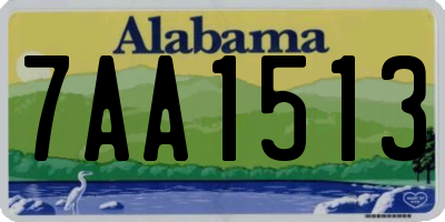 AL license plate 7AA1513