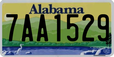 AL license plate 7AA1529