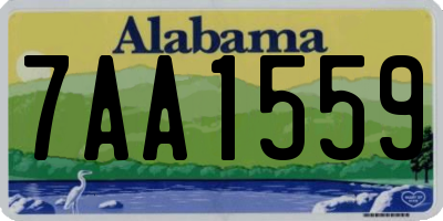 AL license plate 7AA1559
