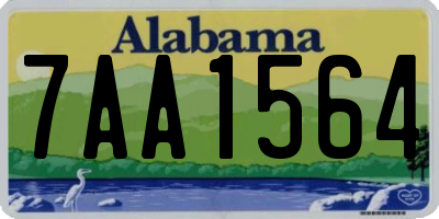 AL license plate 7AA1564