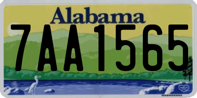 AL license plate 7AA1565