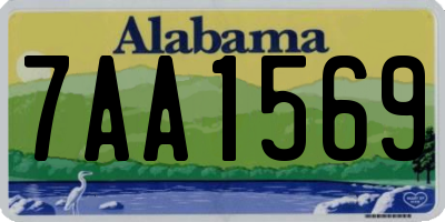 AL license plate 7AA1569