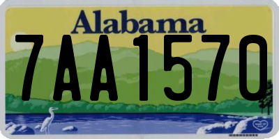 AL license plate 7AA1570