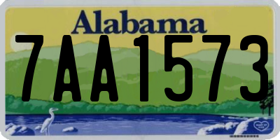 AL license plate 7AA1573