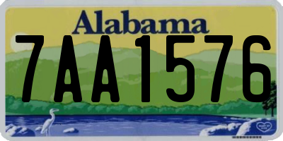 AL license plate 7AA1576