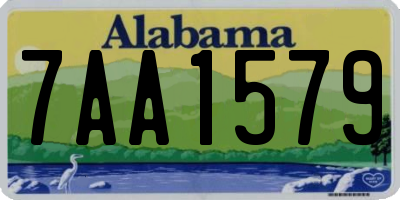 AL license plate 7AA1579