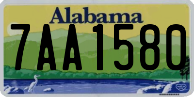 AL license plate 7AA1580