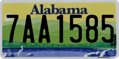 AL license plate 7AA1585