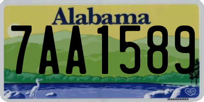 AL license plate 7AA1589