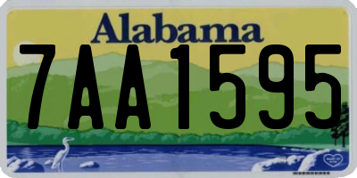 AL license plate 7AA1595