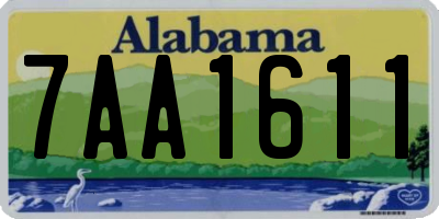 AL license plate 7AA1611