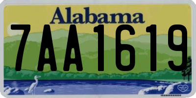 AL license plate 7AA1619