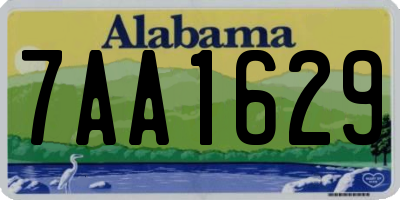 AL license plate 7AA1629