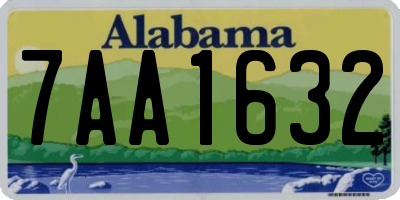 AL license plate 7AA1632