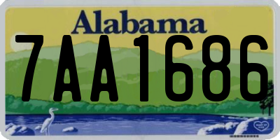 AL license plate 7AA1686