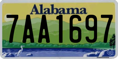 AL license plate 7AA1697