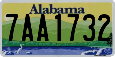 AL license plate 7AA1732